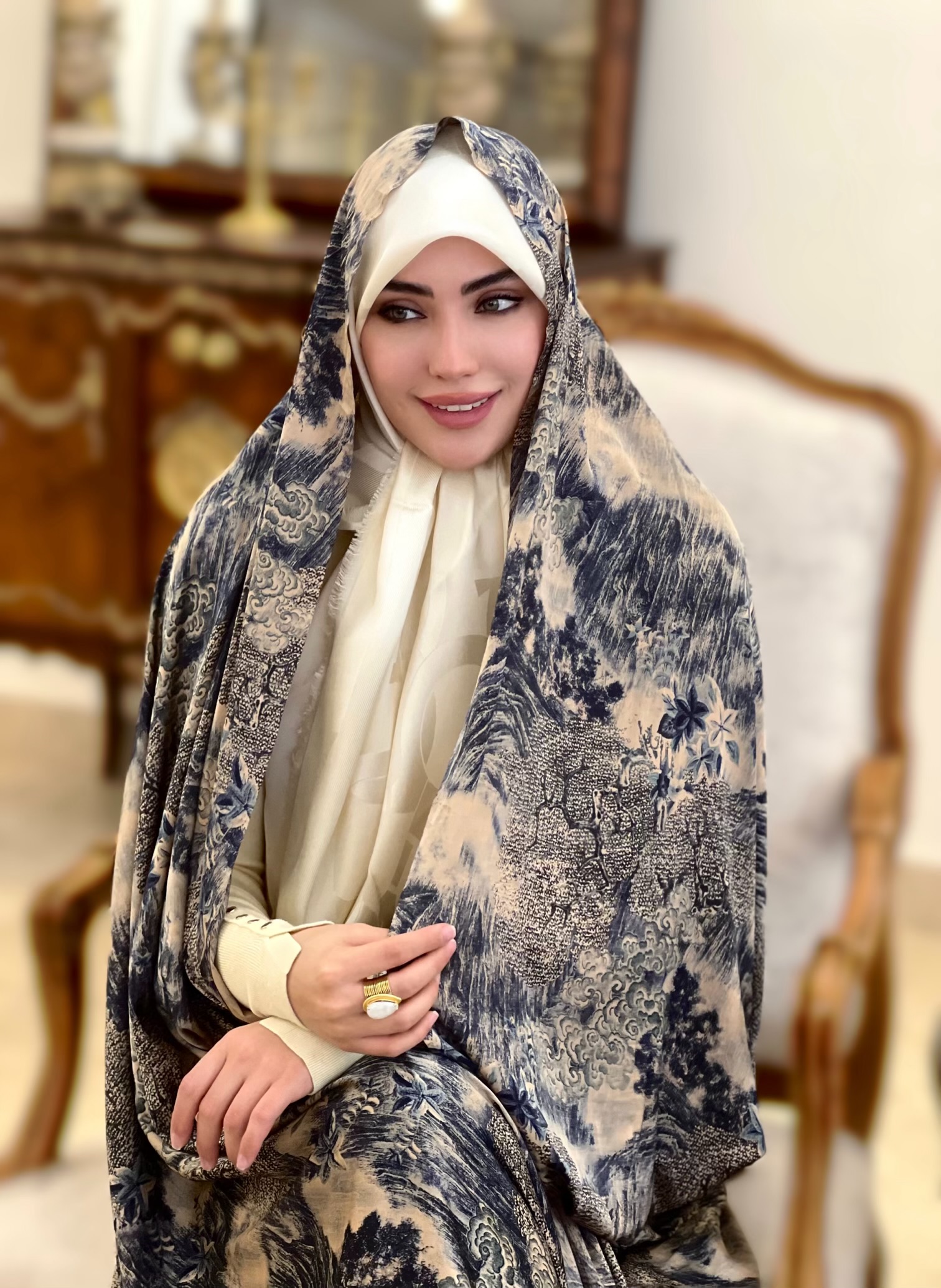 IMG_9547 چادر مجلسی ماری کالکشن عید🌸 - Image 1