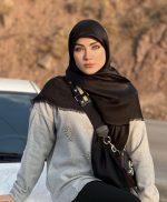 روسری مشکی بامبو اصل - Image 4